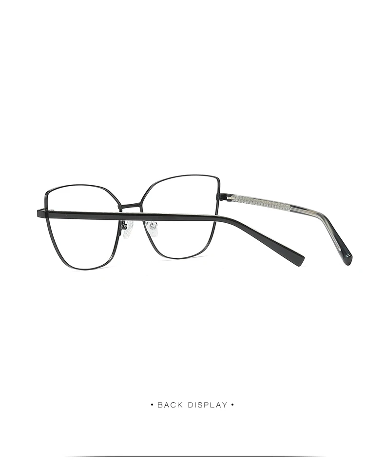 Mode Frauen Katzenauge Vollrand Legierung Brille Rahmen für weibliche verschreibung pflicht ige Brillen optische Brille für Frau – Detail 12