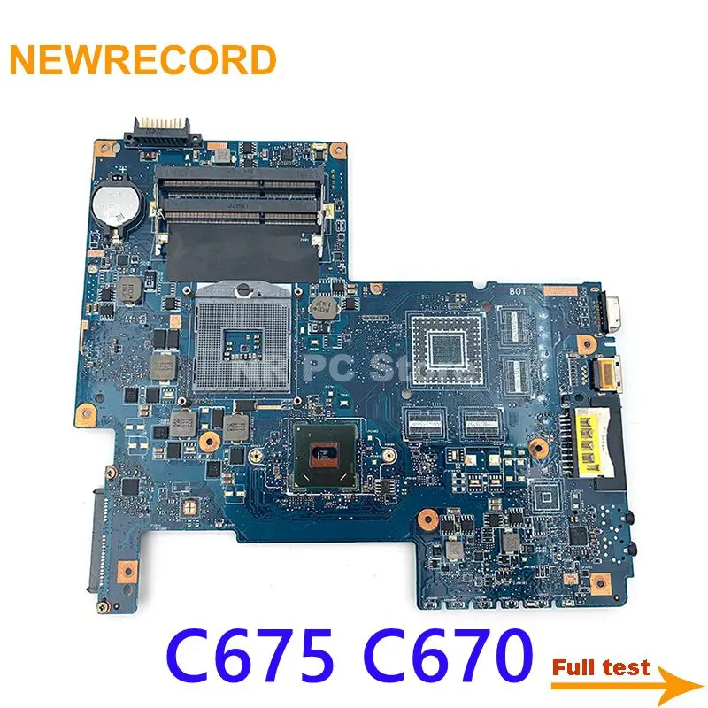 

For Toshiba Satellite C675 C670 Laptop Motherboard H000033480 HM65 GMA HD DDR3 Main Board Full Test