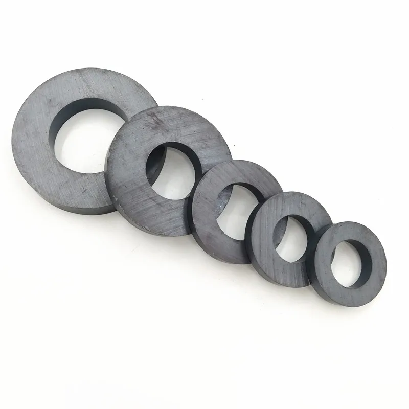 1pc Non-magnetized Magnet Ring 59/50/40/36/32mm Hole 18/22/31mm Black Round Ferrite Magnet For Speaker  DIY Accessories