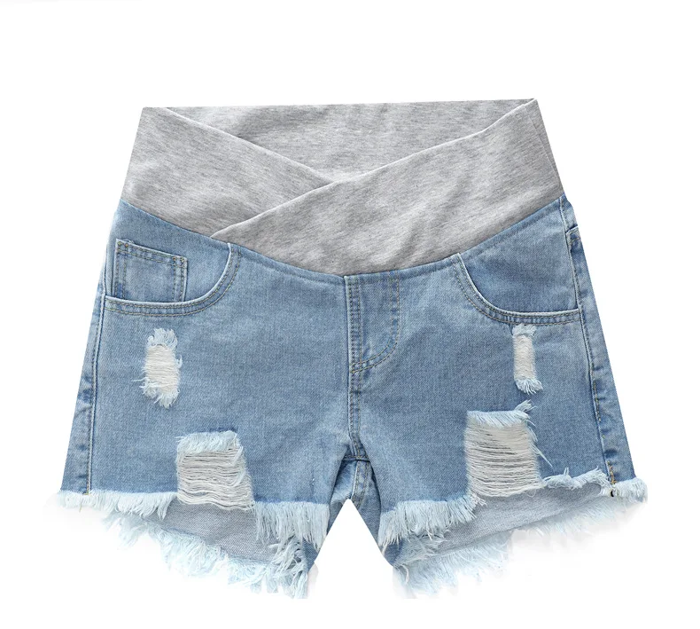 2024 Pregnant Women\'s Shorts Summer Wear Low-waisted Denim Shorts Summer Wear New Spring Loose Pants for Pregnant Women Clothes