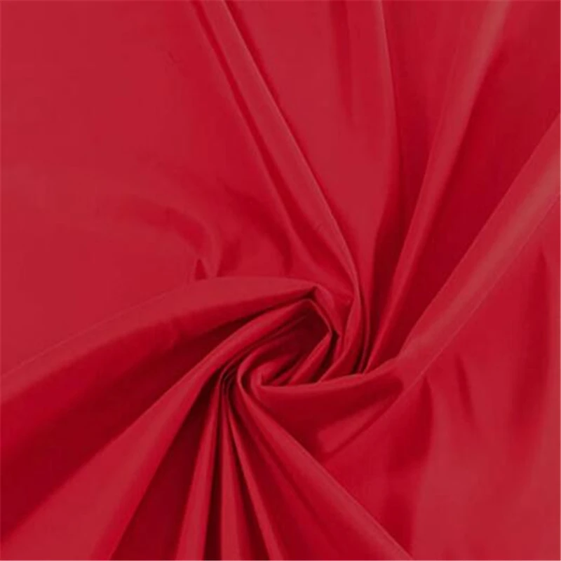 Stiff 100% Silk Fabric Taffeta Waterproof Dyed Solid Color for Clothing Garment Fabric