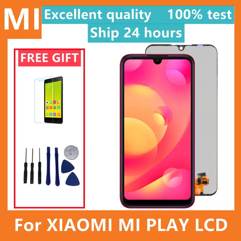 

ЖК-дисплей 5,84 "Mi Play для Xiaomi Mi Play, ЖК-дисплей с сенсорным экраном и дигитайзером в сборе для Xiaomi MiPlay Lcd