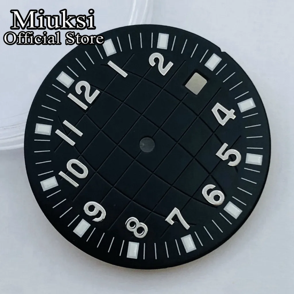 Muksi 31.5mm white black coffee blue sterile watch dial fit ETA 2836 2824 DG2813 3804 Miyota 8215 821A 8205 8200 movement