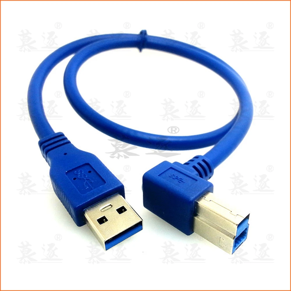 USB 3,0 EIN Stecker auf Links Winkel 90 Grad B Stecker AM/BM High Speed Drucker Kabel 0,6 m 1m 1,8 m 3m