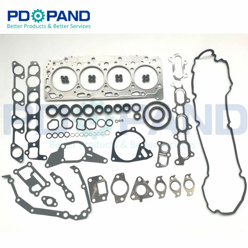 4D56T 4D56 HP 16V  Engine Overhaul gasket kit 100A407 for Mitsubishi L200 (KB_T, KA_T) KB4T Triton 2.5 DI-D 2477cc