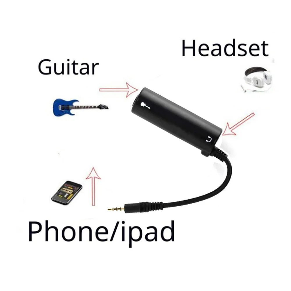 New Guitar Interface I-Rig Converter Replacement Guitar for Phone Guitar Audio Interface Guitar Tuner Guitar Line Irig Converter