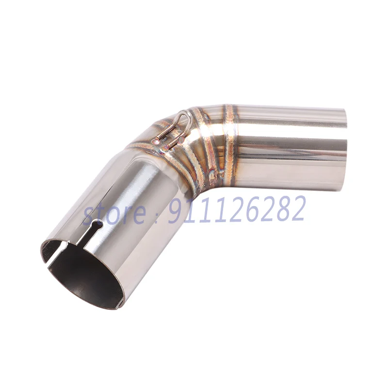 For SUZUKI V-STROM1050 DL1050 2020 2021 Motorcycle Exhaust Escape Muffler Modify Middle Link Pipe 51mm Stainless Steel Mid Tube