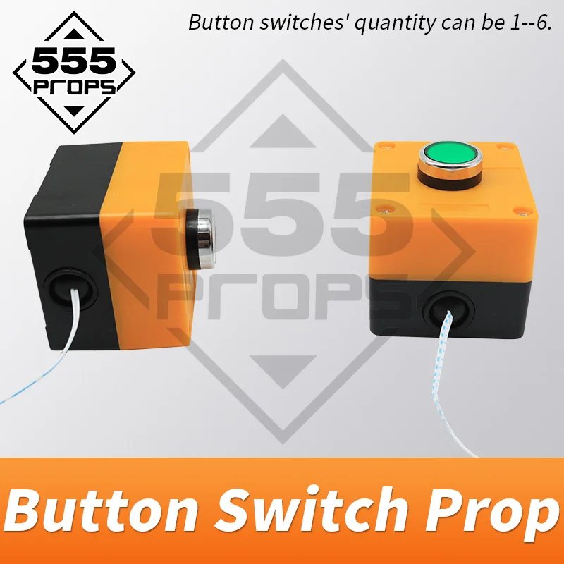 555 props Button Switches real life escape room prop press correct password to unlock console switch game