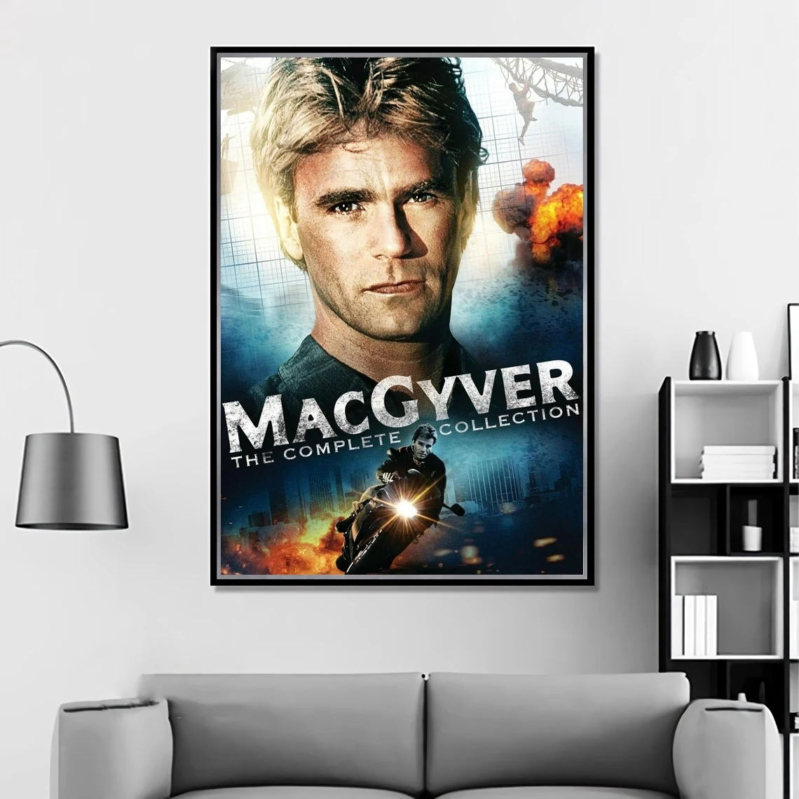 MacGyver (1985 TV series) Poster Angus  Mac  MacGyver Cinema Print Art Gift