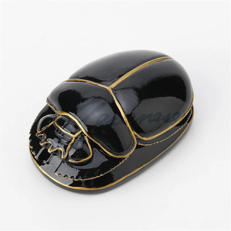 CREATIVE ANCIENT EGYPT SCARAB ART FIGURINE KHEPRI ANIMAL STATUE INTERIOR SHOWPIECE HOME DECORATION BIRTHDAY GIFT R4160