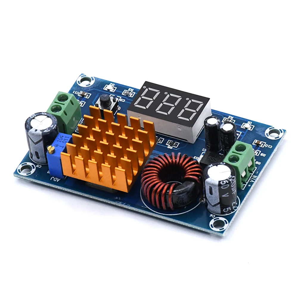 

DC-DC Step Up Module DC 3V-35V To DC 5V-45V Boost Module Digital Voltmeter Boost Converter Board 5A Power Adjustable XH-M411