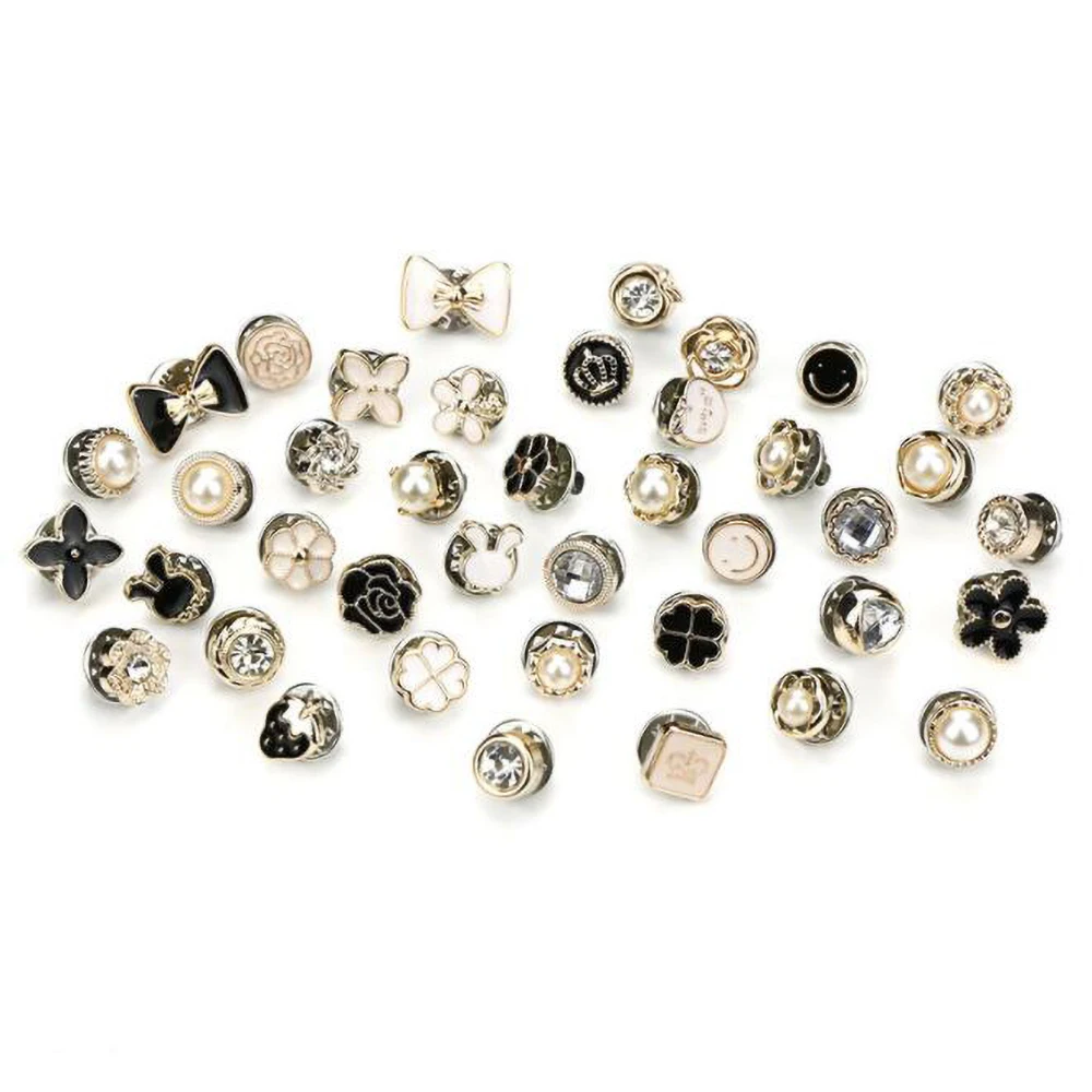 10Pcs Metal Snap Convenient Buttons Anti-glare Buttons No-sewing Apparel Household Products Wide 11-12MM Mix Style