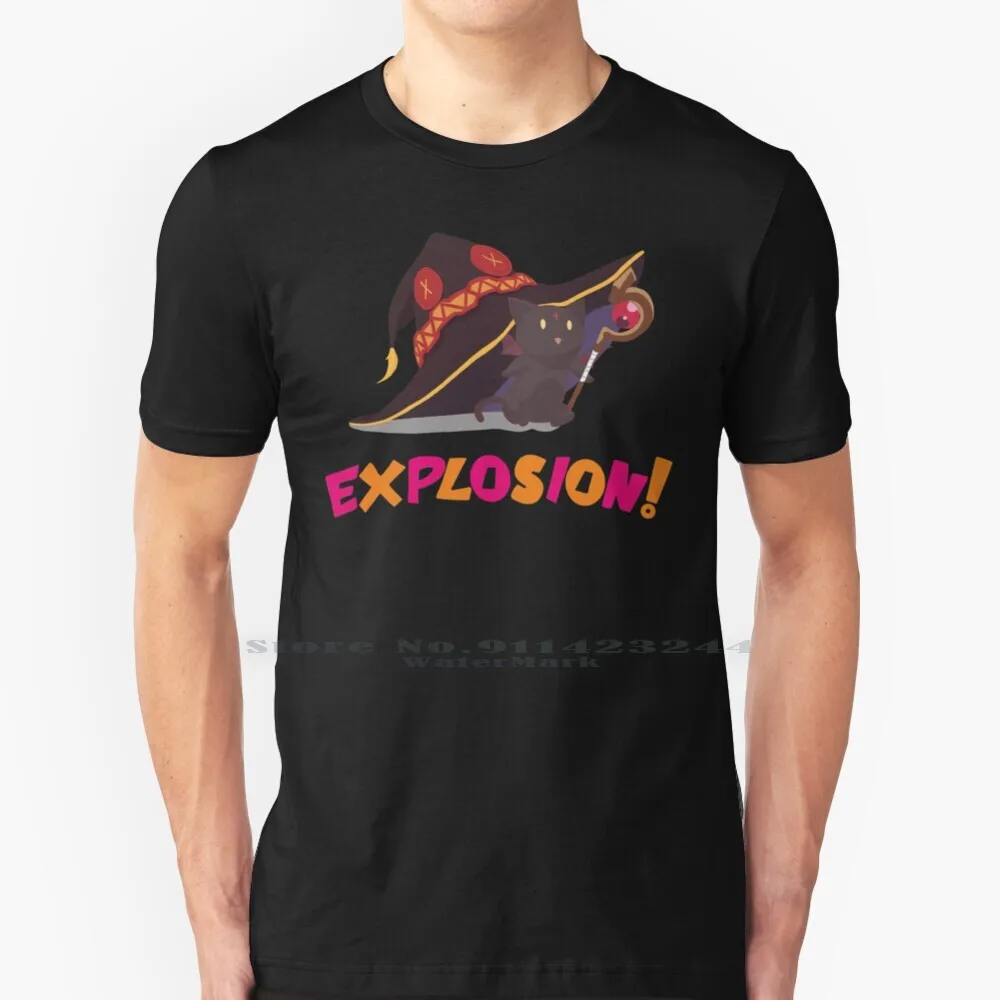 Chomusuke-Explosion!!! T Shirt Cotton 6xl Chomusuke Megumin Cat Explosion Anime Magic