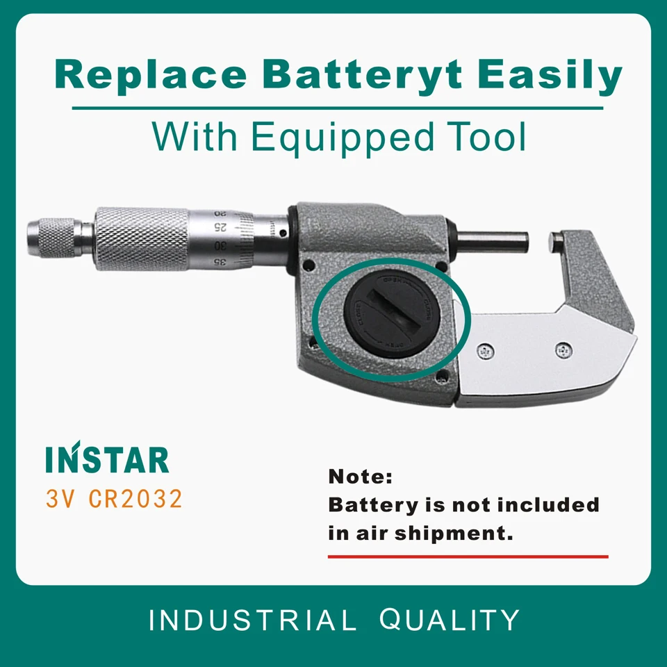 INSTAR Micron Digital Micometer IP65 Outside 0-25mm Industrial Quality DIN863 Standard 25-50mm 0.001mm Electronic Gauge