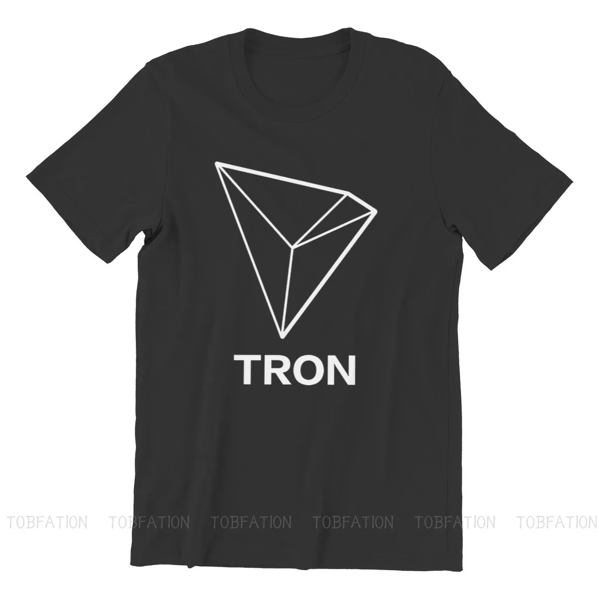 Cryptocurrency Crypto Miner TRON TRX T Shirt Vintage Teenager Homme High Quality Tshirt Loose Crewneck Men Clothes