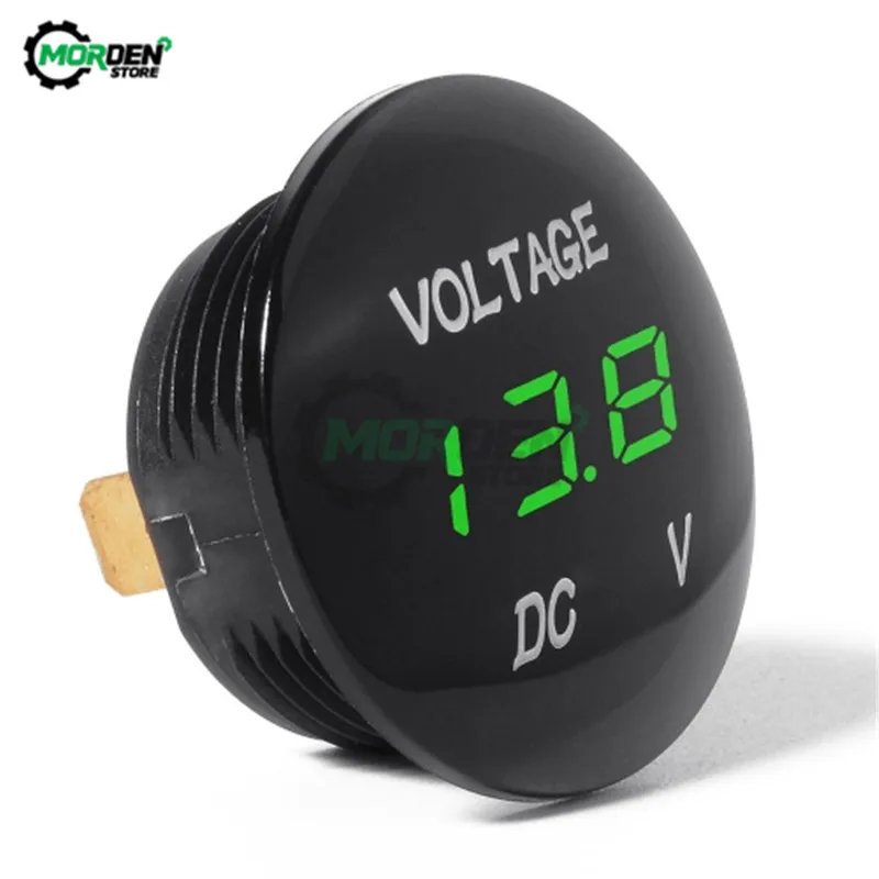 DC 5V-48V Waterproof Mini LED Panel Digital Volt Voltage Meter Display Voltmeter 12V 24V 36V FOR Car Motorcycle