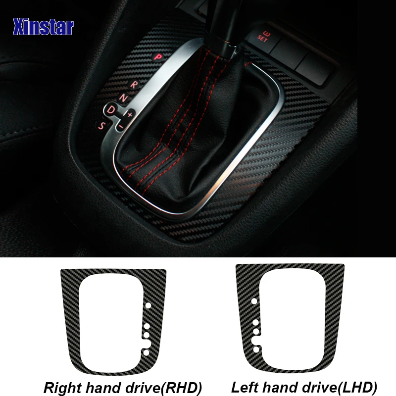 Carbon Fiber Car Gear Shift Sticker For Volkswagen Golf5 Golf6 GolfR Golf MK5 MK6 SCIROCCO