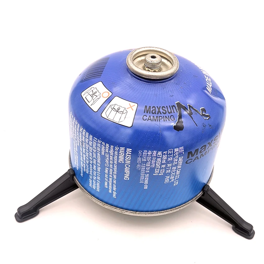 Staffa di supporto per serbatoio di Gas in plastica pieghevole per campeggio all'aperto staffa per serbatoio di Gas da cucina supporto per contenitore a cartuccia treppiede