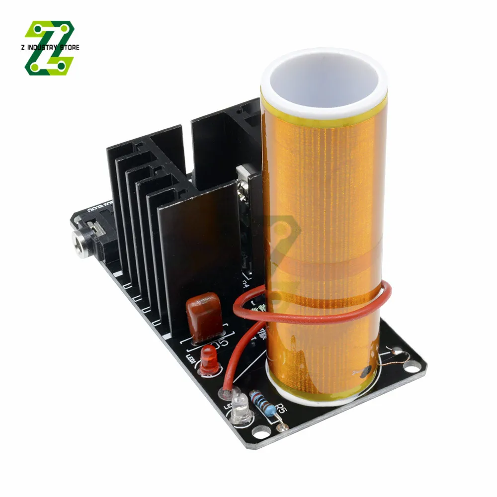 Imagem -04 - Mini Bobina de Tesla 15w Mini Orador de Plasma Bobina de Tesla Música Transmissão sem Fio dc 1524v