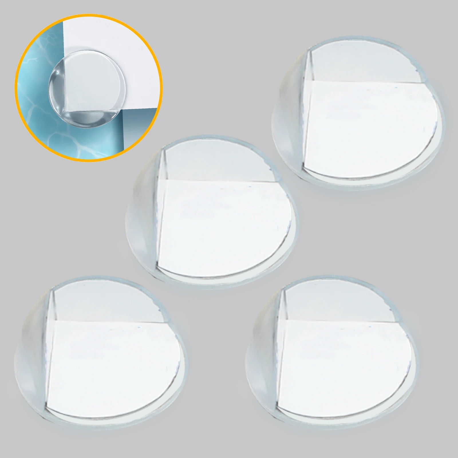 4Pcs 40mm PVC Desk Table Guard Edge Child Safety Corner Protector Protection Cover Safe Cushion with Double Side Adhesive Tape