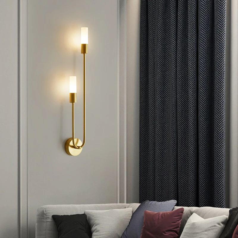 Modern LED Wall Light Bedroom Bedside Reading Aisle Light Living Room Kitchen Washroom Indoor Long Bar Rotatable Up Down Lightin