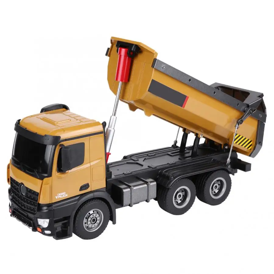 Upgrade Huina 573 Remote Control Dump Truck Remote Control Project Large Earth Truck Charging Car Children\'s Boy Toys