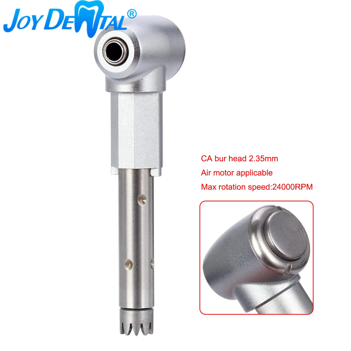 Dental Contra Angle Intra Head 1:1 Push Button for Low Speed Handpiece Inner Water Spray 24,000RPM