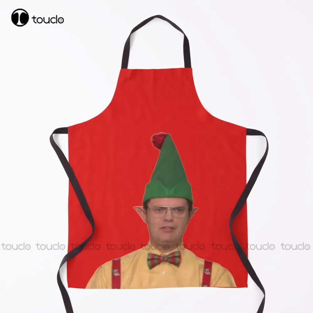 New Dwight Schrute Elf Apron Pink Apron Unisex