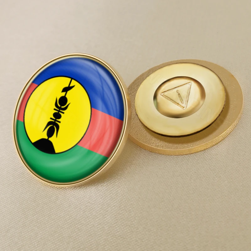 New Caledonia FLNKS of France Flag Brooch Badges Lapel Pins