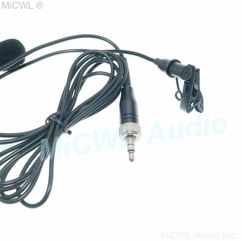 MICWL Tie Clips Lavalier Lapel Mic Microphone For Sennheiser EW 100 300 500 G1 G2 G3 Wireless MKE2 Design with Clip & Cap