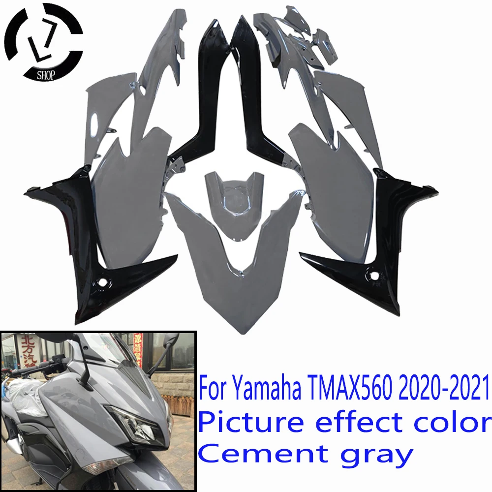 For Yamaha TMAX 560 2020-2021 Cement Grey Motorcycle Fairing Kit ABS Injection Molding