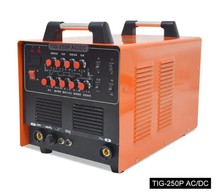 WSE-200 TIG250P Tig Welding Machine AC/DC TIG/MMA Square Wave Pulse Inverter Argon Welder 220V With Foot Control Pedal