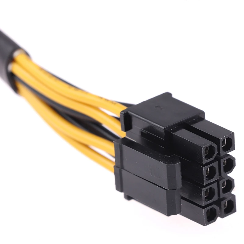 Neue 1Pc 4 Pin Stecker Auf 8 Pin Weibliche CPU Power Konverter Kabel Blei Adapter Verlängerung Draht 20cm