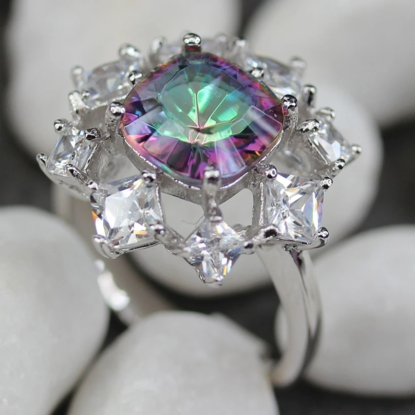 SHUNXUNZE 패션 베스트 셀러 약혼 반지 여성을위한 보석 무지개와 화이트 큐빅 지르코니아 로듐 도금 R780 크기 6 7 8 9 Best5 SHUNXUNZE 패션 베스트 셀러 약혼 반지 여성을위한 보석 무지개와 화이트 큐빅 지르코니아 로듐 도금 R780 크기 6 7 8 9 Best5