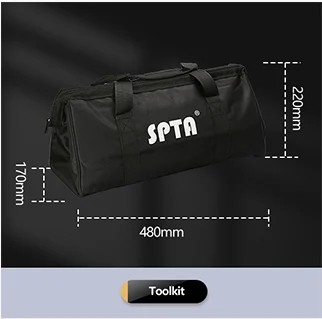 SPTA 5 Inch 780W Dual Action Car Polisher Auto Orbit 15mm Polishing Machine with Sponge Pads Accessories for Vehicle Buffing