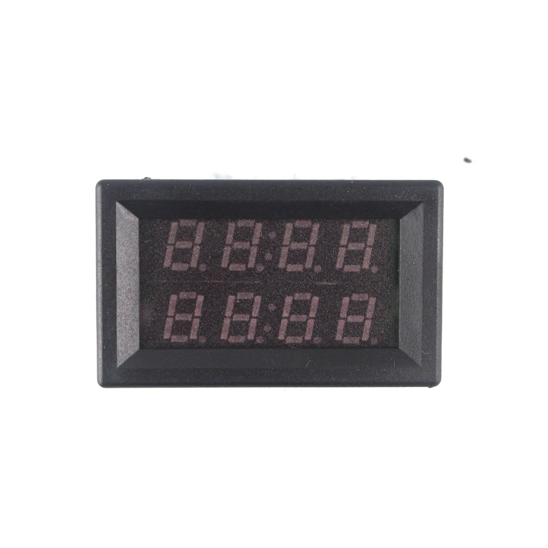 Digital Voltmeter Ammeter DC 200V 10A 4/3 Bit Red Blue LED Voltage Amp Panel Meter 12v 24v Car Current Monitor Tester