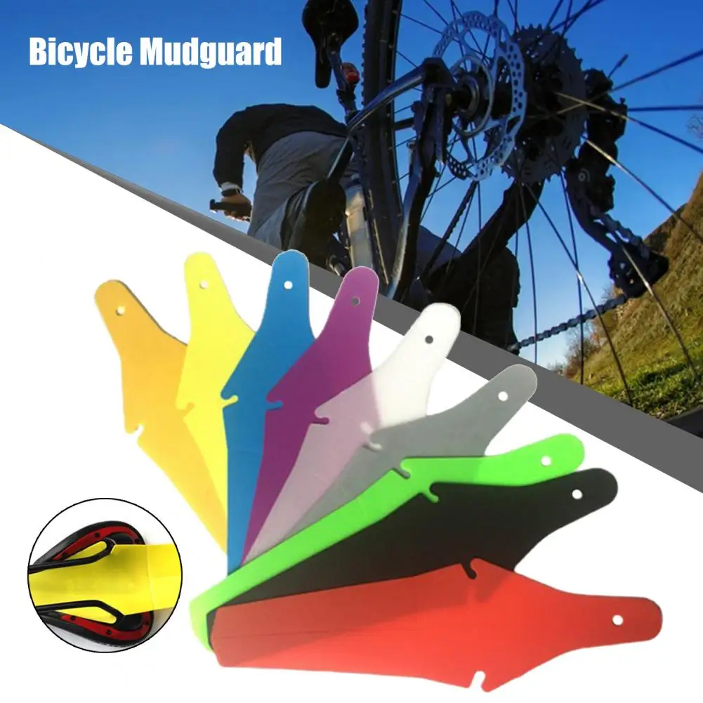 Rear Mudguard Durable Bike Mudguard Plastic Anti Rust  Practical Good Toughness Rear Mudguard