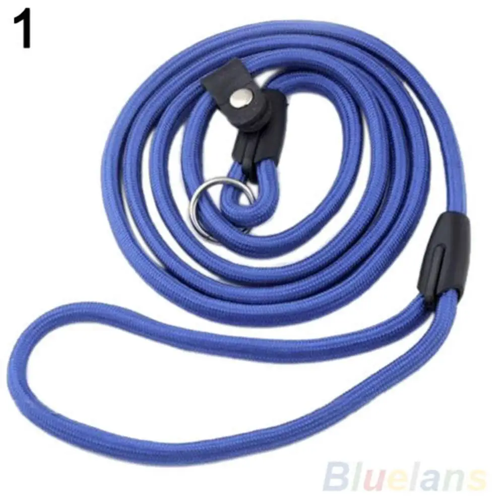 50% Hot Sales!!! Pet Dog Nylon Rope Training Leash Slip Lead Strap Adjustable Traction Collar