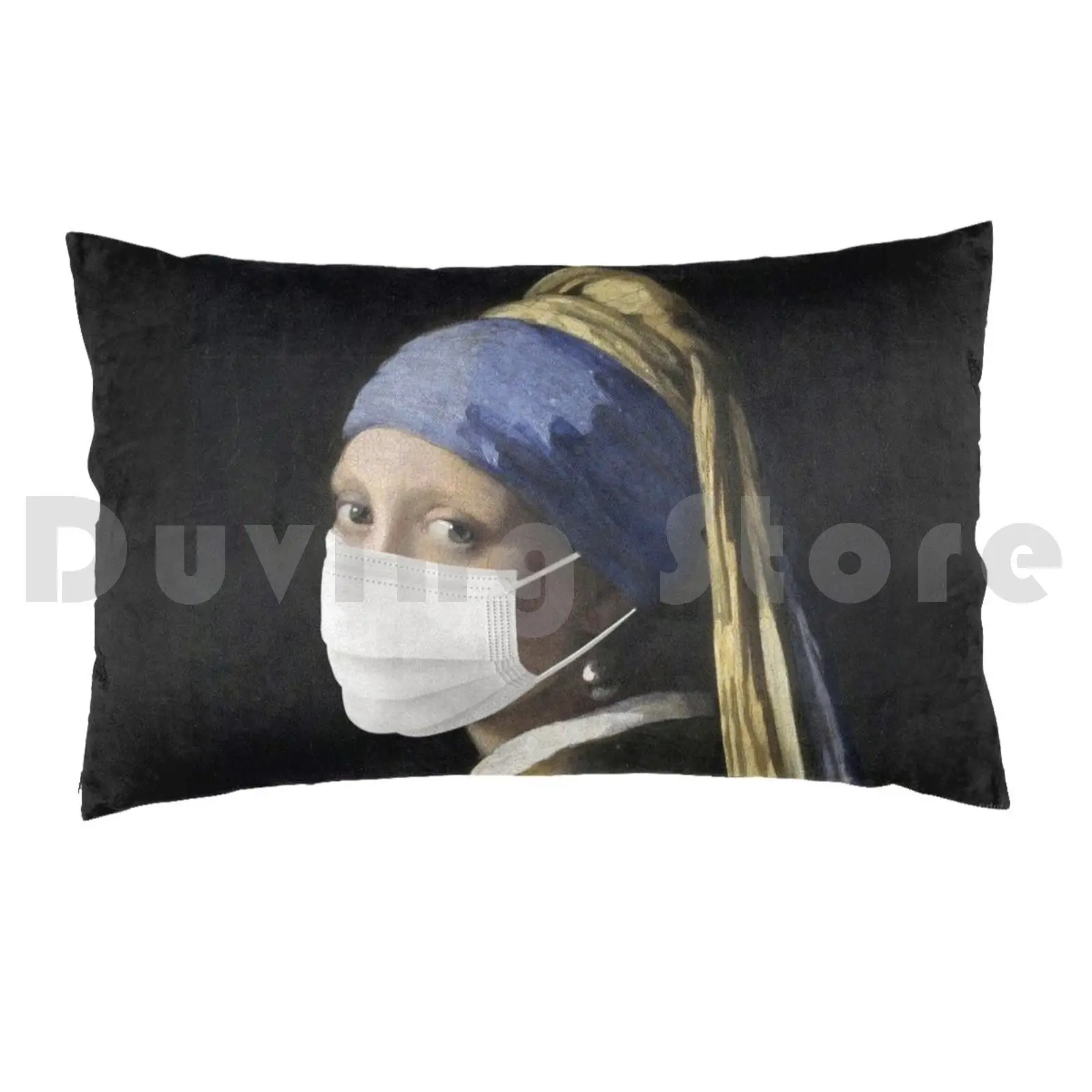 Girl With Pearl Earring Self Isolating Pillow Case Printed 50x75 Girls Pearl Earring Self