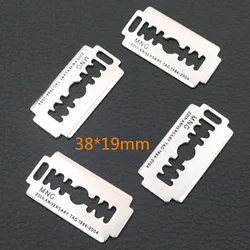 8pcs Razor Blade Charm Hip-hop Style Necklace Bracelet DIY Metal Jewelry Pendants For Popular Handicrafts Findings Unisex