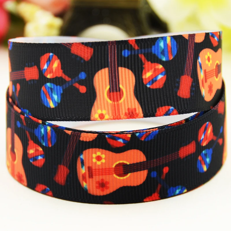 22mm 25mm 38mm 75mm Fiesta Cartoon printed Grosgrain Ribbon party decoration 10 Yards X-03513