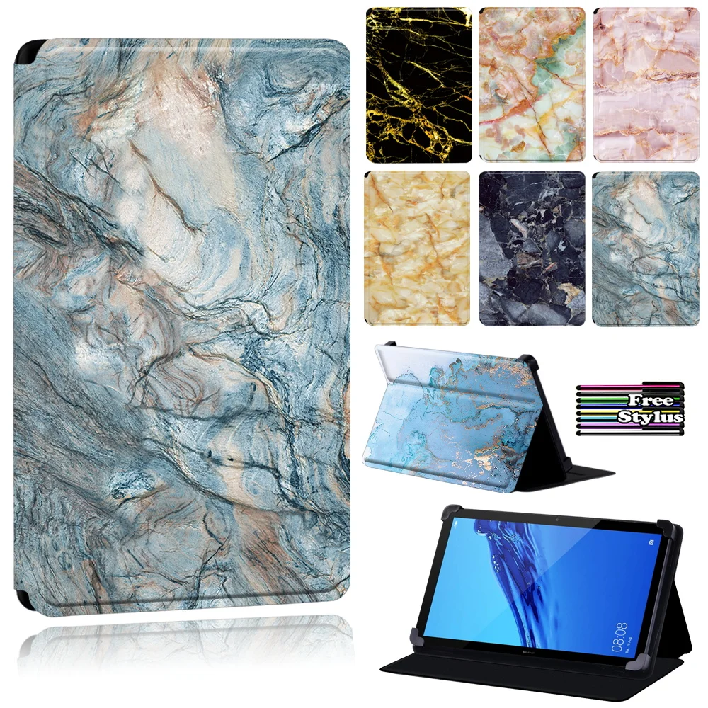 Tablet Case for Huawei MediaPad (T1 /T3) 7.0/MediaPad(T1/T3) 8.0/MediaPad (T1/T3/T5)10/T2 10 PRO - Marble Series Protective Case