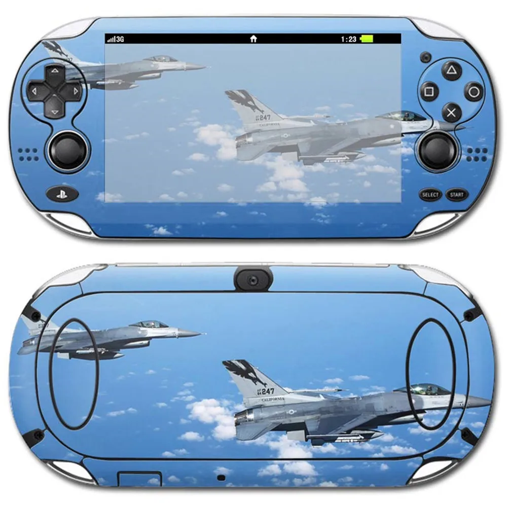 Decal Vinil Aksesori Game Tahan Air Desain Naga untuk PS Vita 1000 Stiker Kulit
