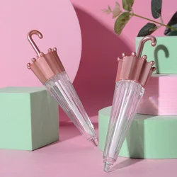 5.5ML Empty Lipgloss Tubes Mini Refillable Plastic Sample Vials  Cosmetic Container Creative Umbrella Shaped DIY Lip Balm Bottle