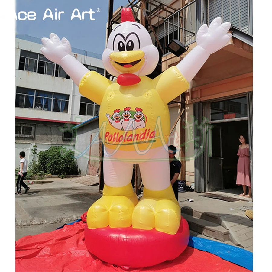 

2024 New Arrival Inflatable Chicken, Giant Standing Inflatable Rooster Replica For Restaurant Advertising Made By Ace Air Art