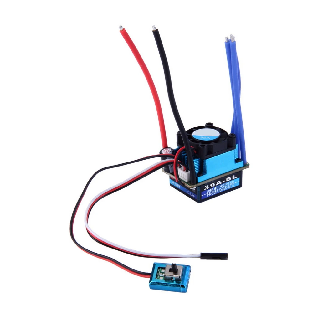 RC ESC 35A 60A 120A 2S 3S Sensored BEC Brushless Speed Controller  For 1/8 1/10 1/12 RC Car Crawler Truck Toys