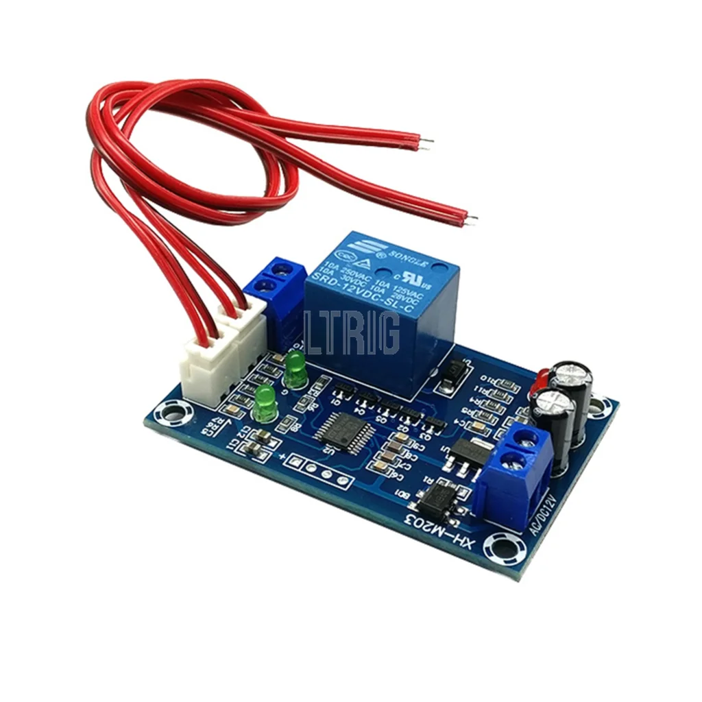 

LTRIG custom 1Pcs XH-M203 module full automatic water level controller pump switch AC / DC 12V relay output