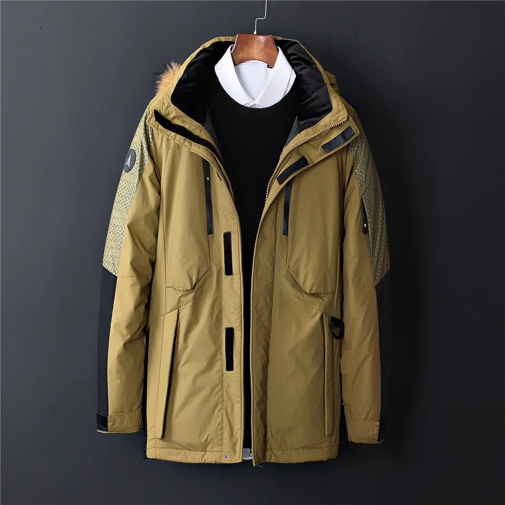 Arrival 2023 New Winter Mens Duck Down Jackets Men's Long Jackets with Fur Collar RECOMMENDED Warm Snow Overcoats for Men M-3XL