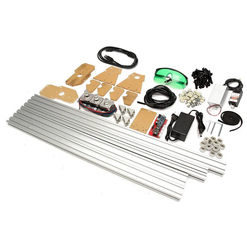 50*65 ซม.Mini 2000MW 3000MW 5500MW เลเซอร์ CNC เครื่องแกะสลัก 2 แกน DC 12V DIY เดสก์ท็อปไม้เลเซอร์ CNC Router แกะสลัก