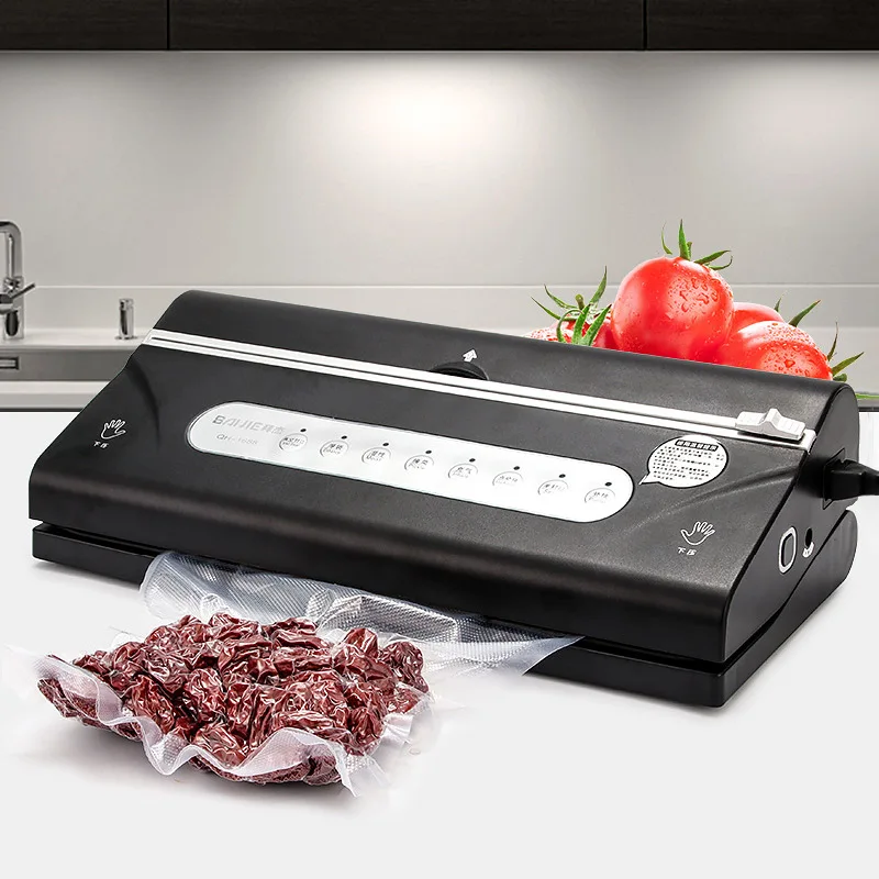 فراغ آلة الختم المنزلية الصغيرة تجفيف تلقائي والرطب ماكينة تعبئة الطعام متعددة حزمة المستمر